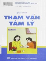 Giáo trình tham vấn tâm lý (tái bản lần thứ 2 có chỉnh sửa bổ sung) phần 1 (tt) 