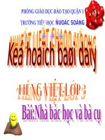 Tuần 22. Cái cầu