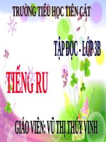Tuần 8. Tiếng ru