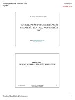 Tổng hợp các PP giải nhanh bài tập trắc nghiệm hóa học 