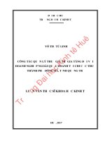 Công tác quản lý thuế giá trị gia tăng đối với doanh nghiệp ngoài quốc doanh tại chi cục thuế thành phố đông hà, tỉnh quảng trị 