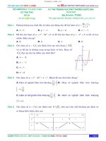 Bộ đề thi thử THPT quốc gia 2017 môn toán   trần văn tài 