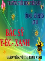 Tuần 31. Bác sĩ Y-éc-xanh