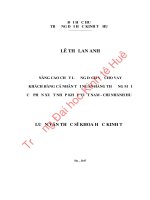 Nâng cao chất lượng dịch vụ cho vay khách hàng cá nhân tại ngân hàng thương mại cổ phần xuất nhập khẩu việt nam chi nhánh huế 