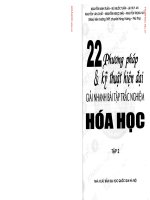 22 phương pháp và kỹ thuật hiện đại giải nhanh hóa học 