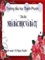Tuần 22. Nhà bác học và bà cụ