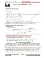 CHUYÊN đề hydrocacbon LPT 