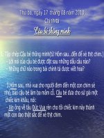 Tuần 1. Cậu bé thông minh