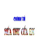 Tuần 5. Tập chép: Mùa thu của em