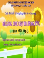 Tuần 28. Cuộc chạy đua trong rừng