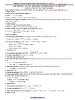 HỆ THỐNG các câu hỏi TRẮC NGHIỆM PHẦN lý THUYẾT hóa học TRẮC NGHIỆM 