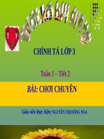 Tuần 1. Nghe-viết: Chơi chuyền
