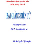 Bài 25 : Xem hội thật là vui