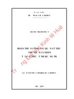 Hoàn thiện công tác quản lý thuế thu nhập cá nhân tại cục thuế tỉnh quảng trị 