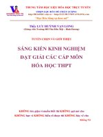 SKKN dạy học THEO PHƯƠNG PHÁP TÍCH cực và LỒNG GHÉP GIÁO dục môi TRƯỜNG 