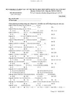 ĐỀ THAM KHẢO kì THI TRUNG học PT tiengtrung k17 