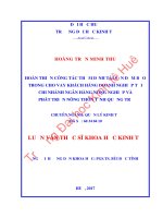 Hoàn thiện công tác thẩm định tài sản đảm bảo trong cho vay khách hàng doanh nghiệp tại chi nhánh ngân hàng nông nghiệp và phát triển nông thôn tỉnh quảng trị 