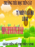 Bài 4. Phòng bệnh đường hô hấp