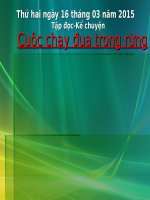 Tuần 28. Cuộc chạy đua trong rừng