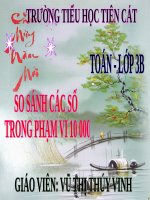 So sánh các số trong phạm vi 10 000