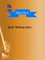 Tuần 22. Cái cầu