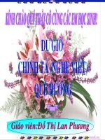 Tuần 10. Nghe-viết: Quê hương