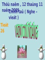 Tuần 13. Nghe-viết: Vàm cỏ Đông