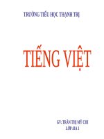 Tuần 18. Ôn tập Cuối Học kì I