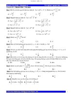 321 bài toán trắc nghiệm nguyên hàm, tích phân   nguyễn tiến chinh 