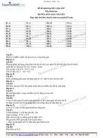 GIẢI đề MINH HOẠN lần 3 môn SINH năm 2017 