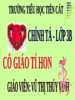Tuần 2. Nghe-viết: Cô giáo tí hon.