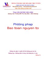 Phương pháp bảo toàn nguyên tố 