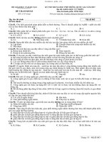 ĐỀ THAM KHẢO kì THI TRUNG học PT sinhhoc k17 