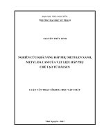 Nghiên cứu khả năng hấp phụ metylen xanh, metyl da cam của vật liệu hấp phụ chế tạo từ đài sen (LV thạc sĩ)