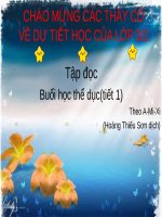 Tuần 29. Buổi học thể dục