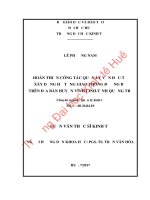 Hoàn thiện công tác quản lý vốn đầu tư xây dựng hạ tầng giao thông đường bộ trên địa bàn huyện vĩnh linh tỉnh quảng trị