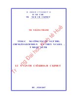 Tăng cường công tác quản lý thu, chi Ngân sách nhà nước tại huyện Cam Lộ tỉnh Quảng Trị