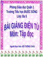 Tuần 6. Nhớ lại buổi đầu đi học