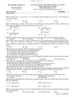 ĐỀ THAM KHẢO kì THI TRUNG học PT vat li k17 