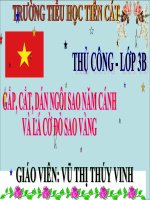 Bài 3. Gấp, cắt, dán ngôi sao năm cánh và lá cờ đỏ sao vàng