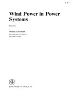 Wind power in power systems