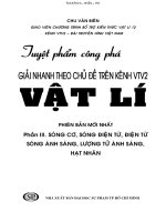 Tuyệt phẩm công phá giải nhanh theo chủ đề vật lý   chu văn biên (tập 3) 