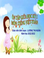 Tuần 9. Ôn tập Giữa Học kì I