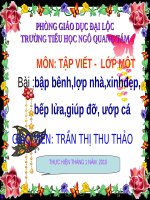 Tuần 21. Bập bênh, lợp nhà … Sách giáo khoa, hí hoáy …