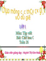 Tuần 26. Tô chữ hoa: C, D, Đ
