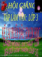 Tuần 6. Kể lại buổi đầu em đi học