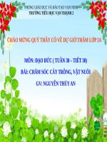 Bài 14. Chăm sóc cây trồng, vật nuôi