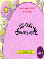 Tuần 18. Ôn tập Cuối Học kì I