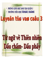 Tuần 34. MRVT: Thiên nhiên. Dấu chấm, dấu phẩy