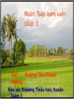 Tuần 21. Nói về trí thức. Nghe-kể: Nâng niu từng hạt giống